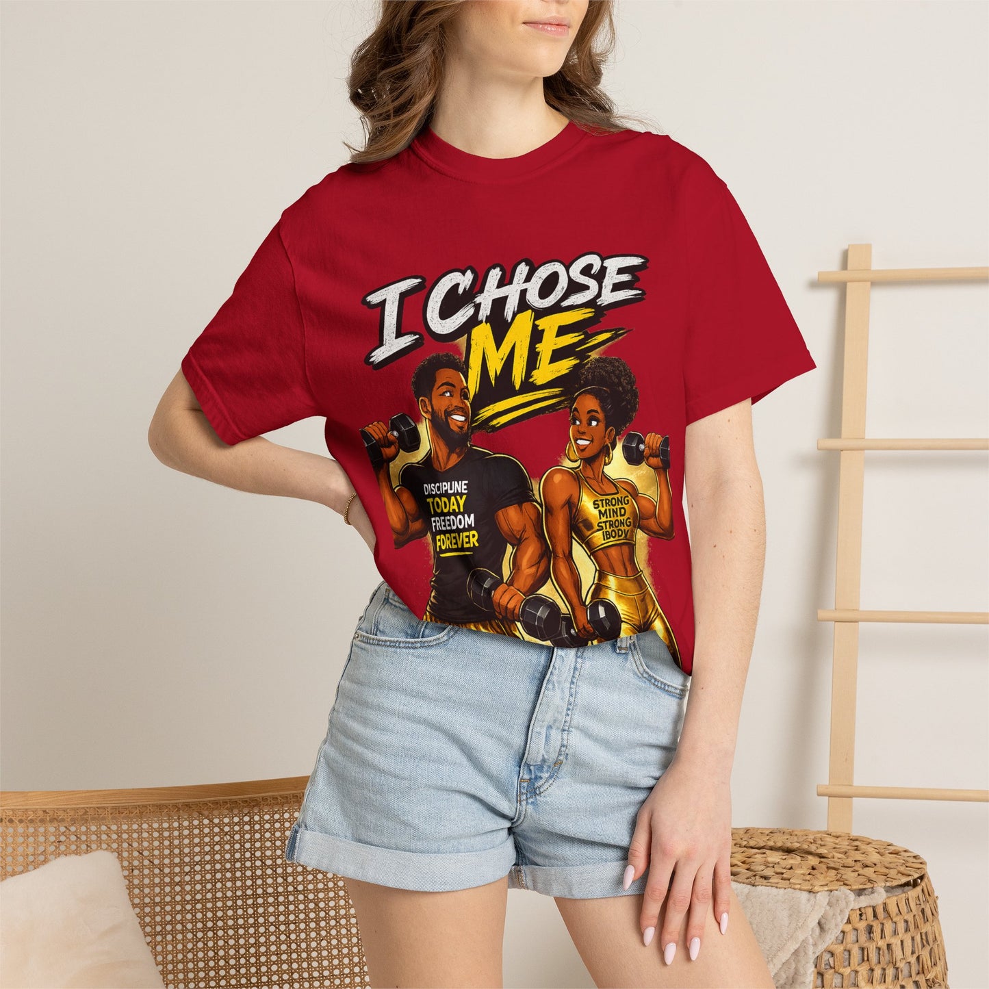 I Chose Me T-Shirt — Self-Love Fitness Graphic Tee