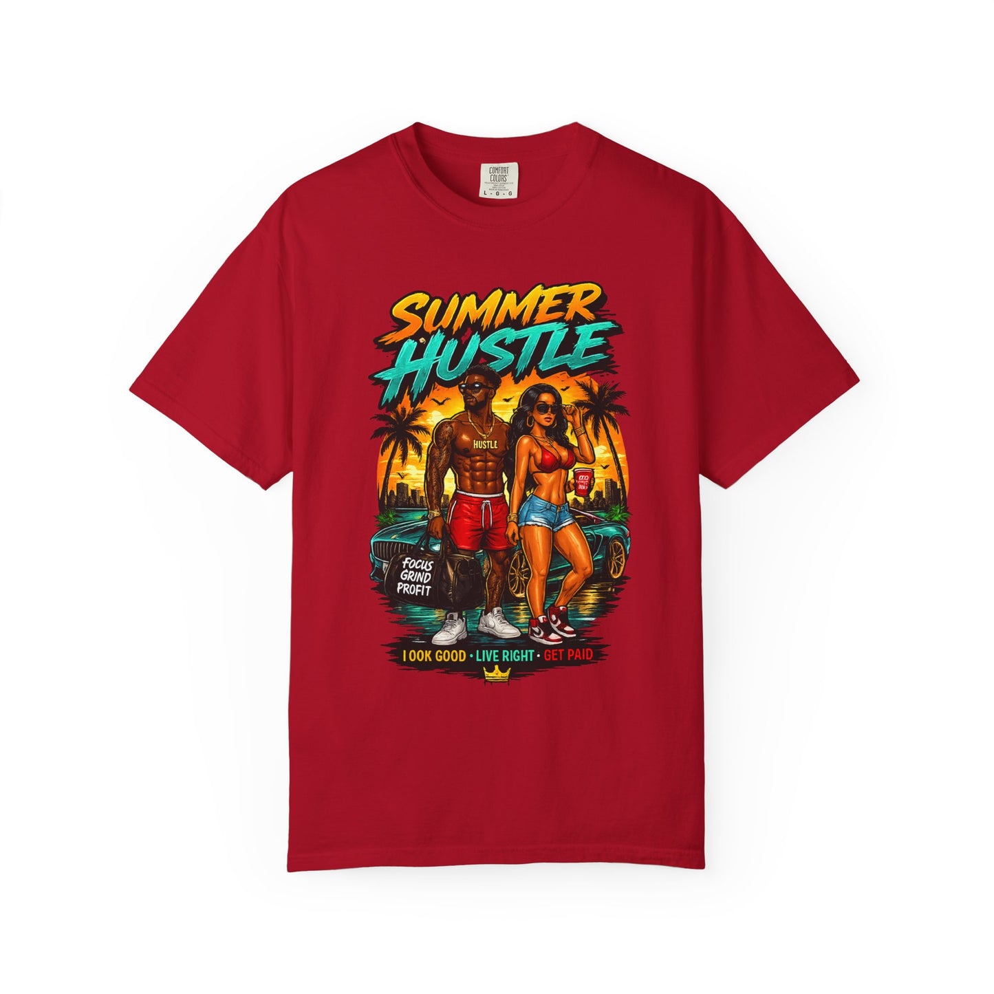 Summer Hustle Graphic T-Shirt — "Legal Money Only" Retro Beach Streetwear