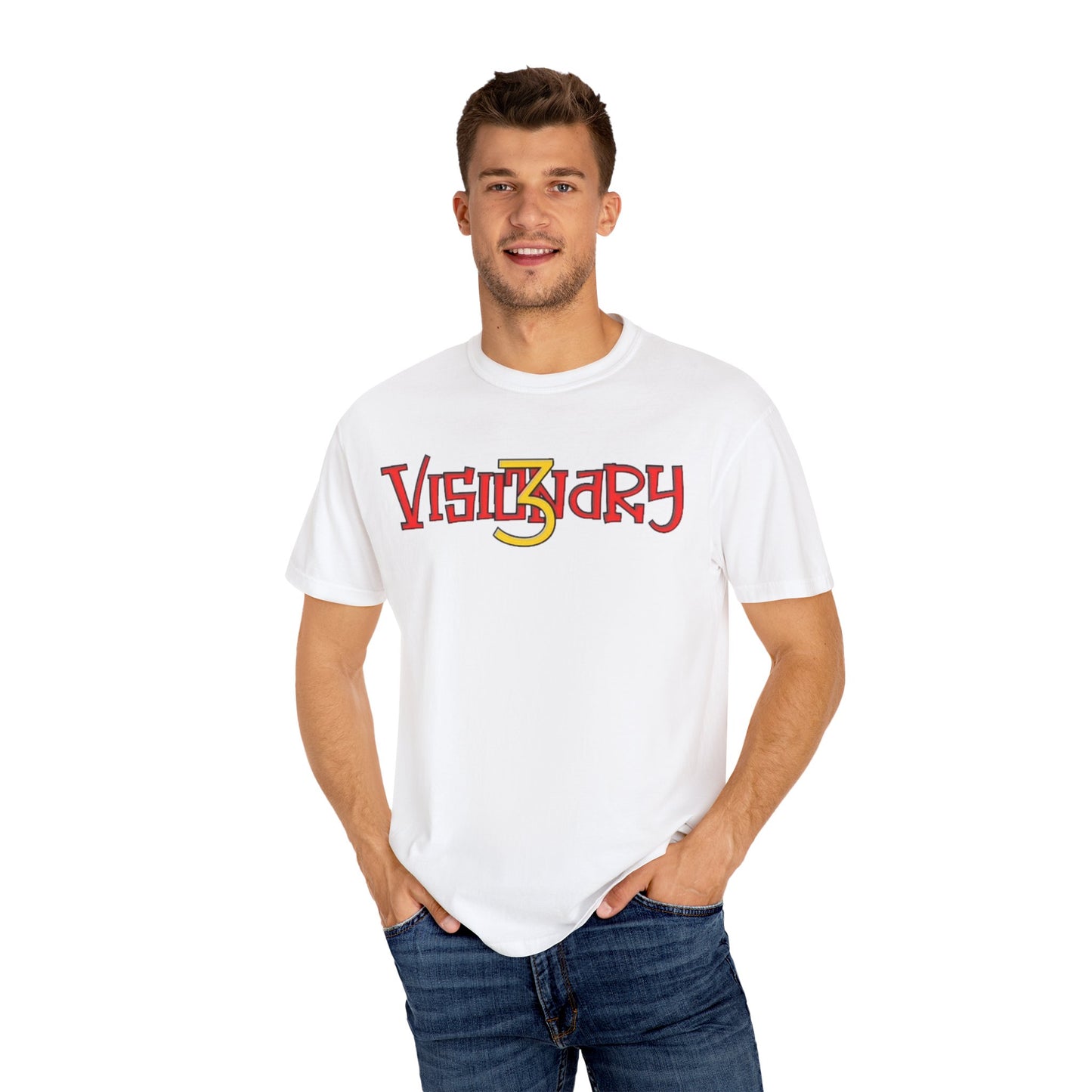 Visionary Unisex Garment-Dyed T-Shirt – Creative Graphic Tee for Everyday Inspiration