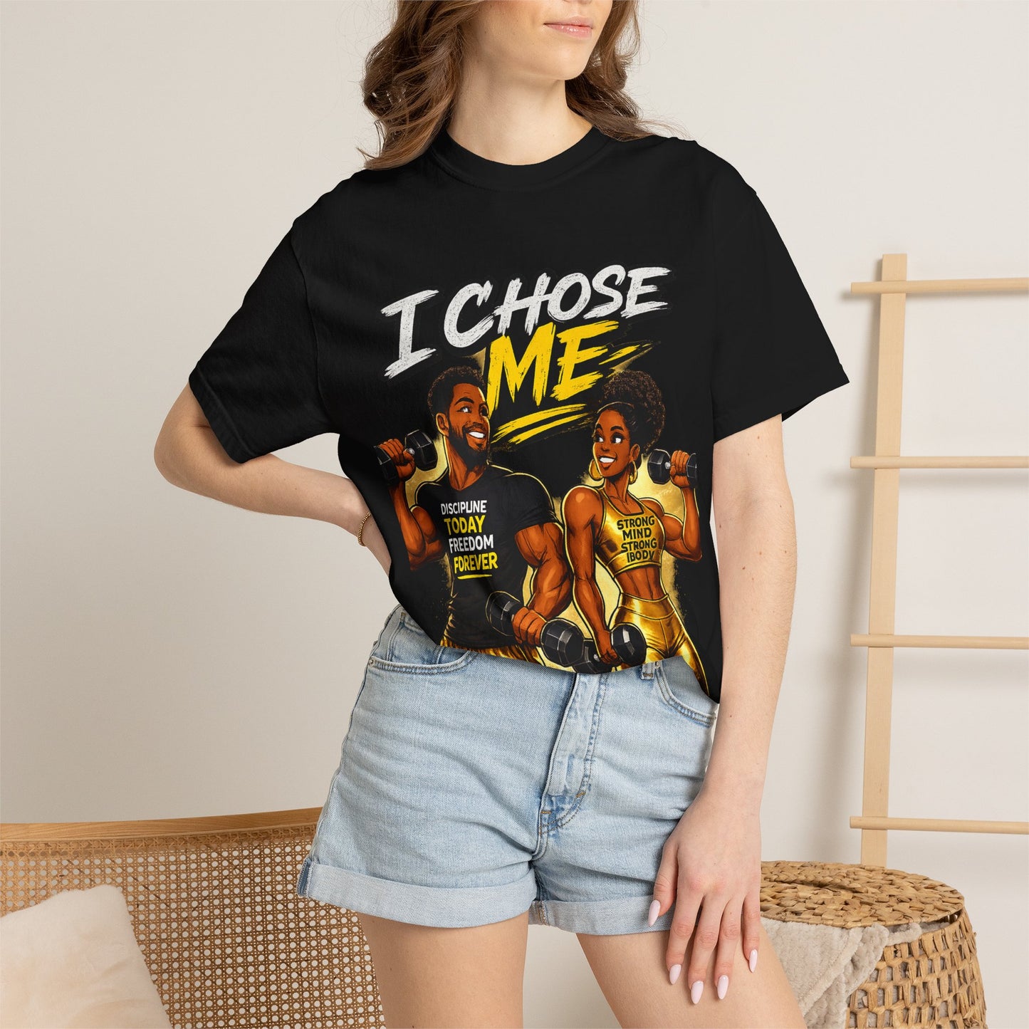 I Chose Me T-Shirt — Self-Love Fitness Graphic Tee