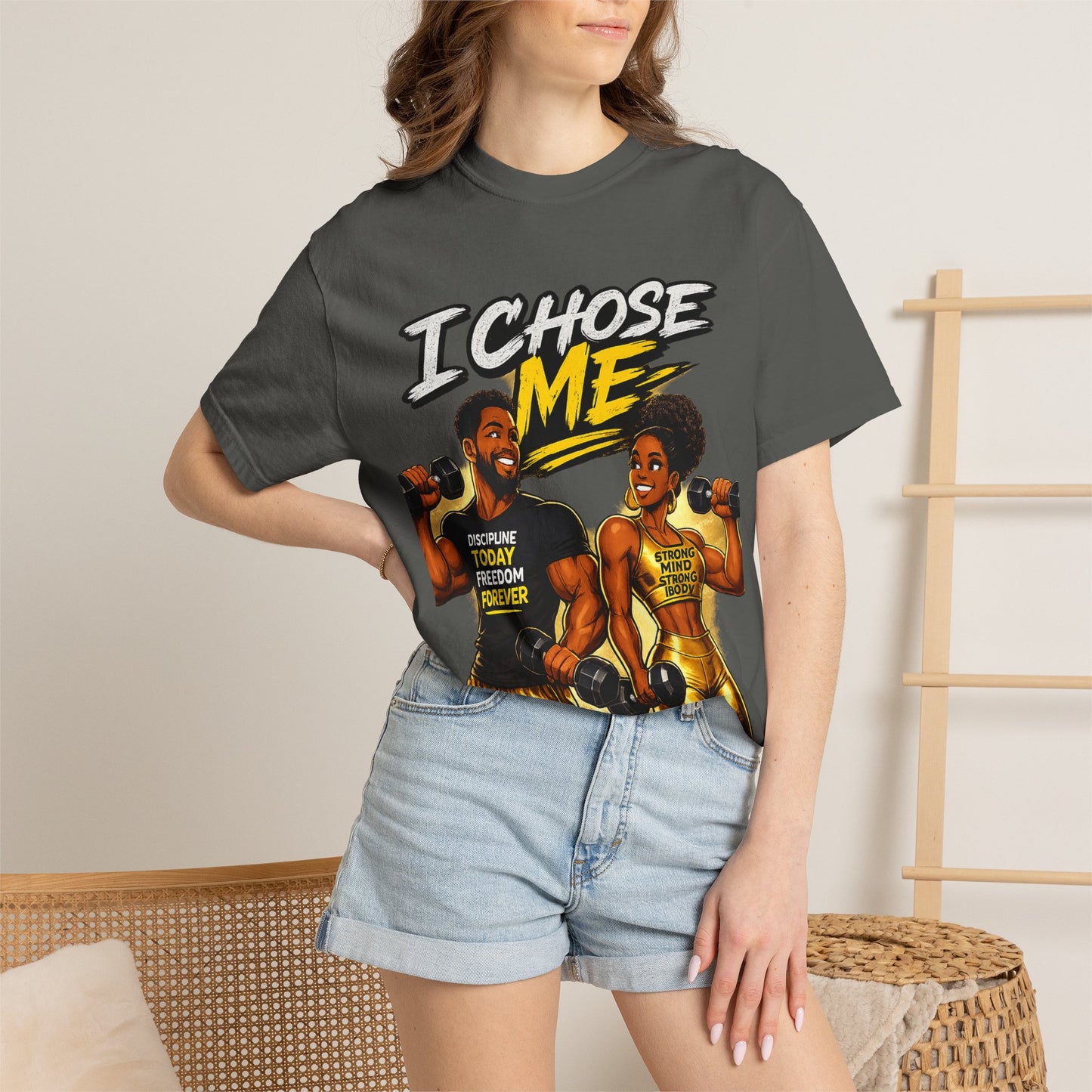 I Chose Me T-Shirt — Self-Love Fitness Graphic Tee