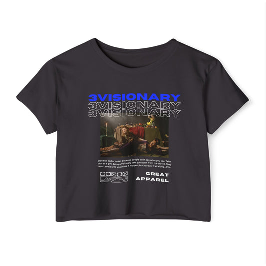 Greek 3 Crop Tee
