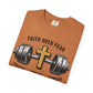 Faith Over Fear T-Shirt – Christian Workout Tee (Focus • Faith • Finish)