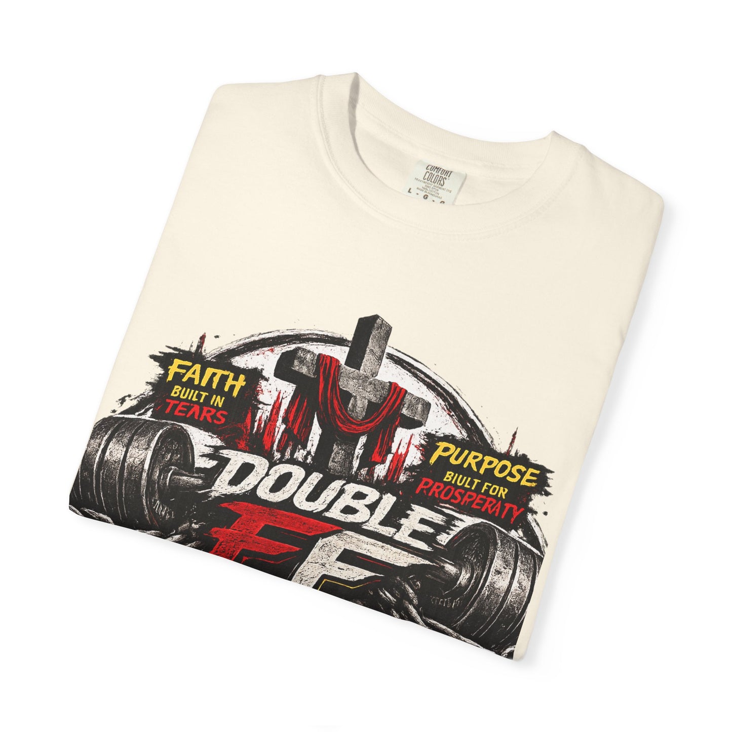 Fitness Tee — "Double F Fit Factory" Strength & Faith Gym T-Shirt