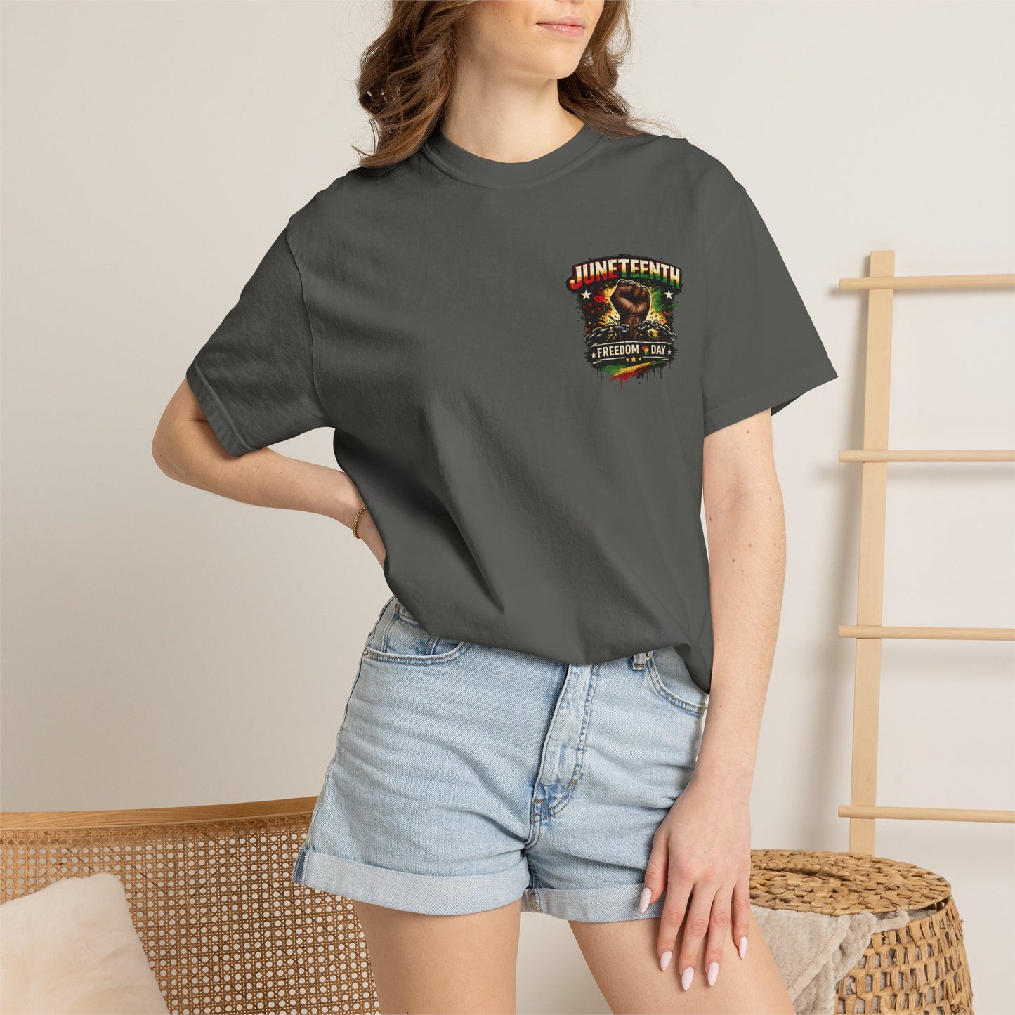 Juneteenth T-Shirt – "We Are Powerful Because We Have Survived" Graphic Tee