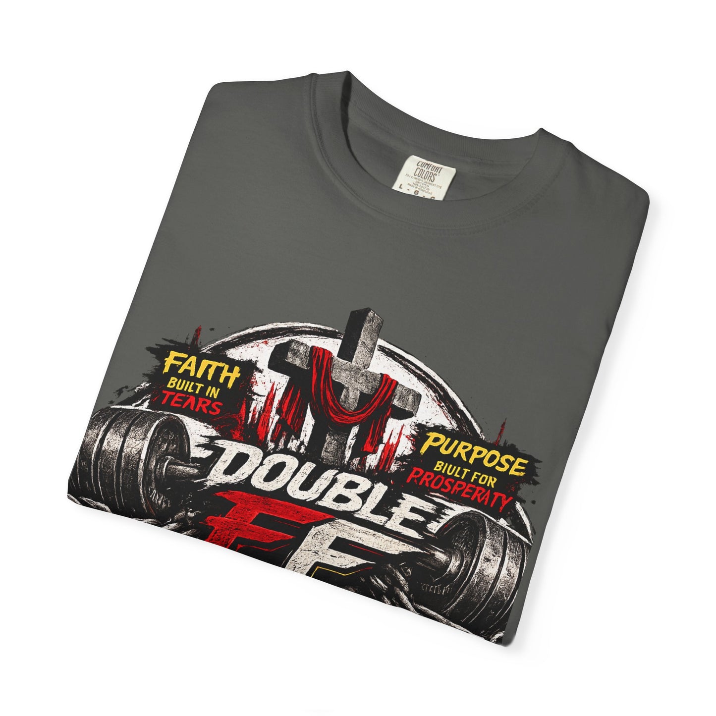 Fitness Tee — "Double F Fit Factory" Strength & Faith Gym T-Shirt