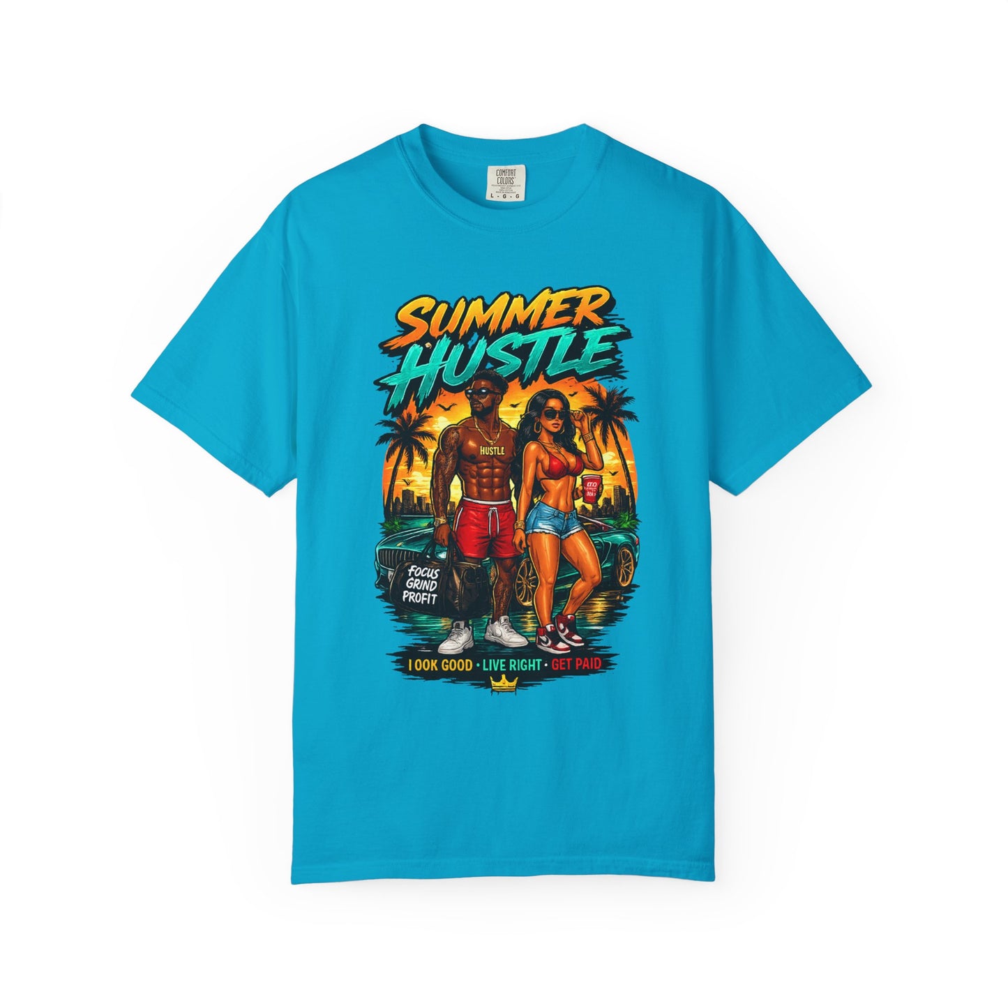 Summer Hustle Graphic T-Shirt — "Legal Money Only" Retro Beach Streetwear