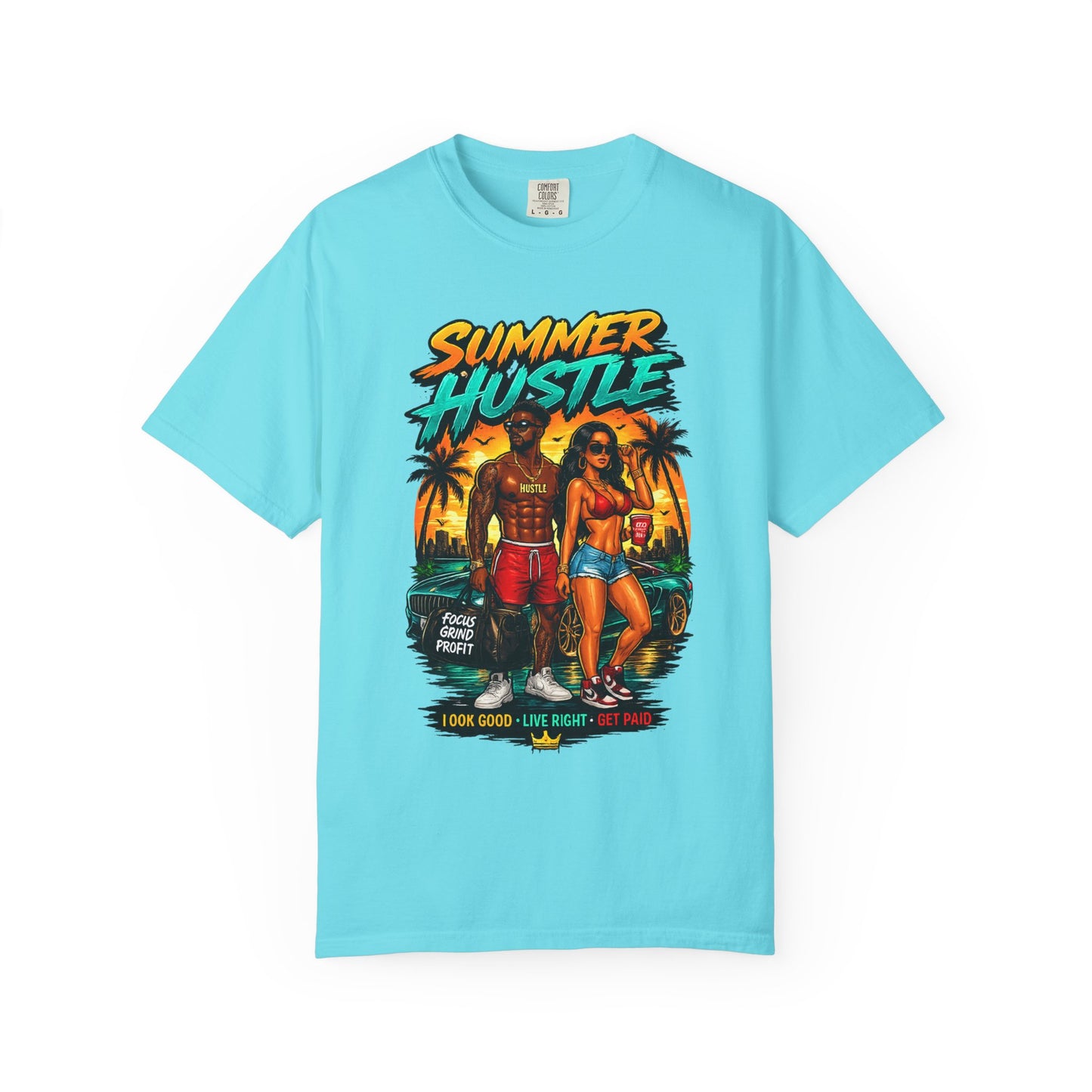 Summer Hustle Graphic T-Shirt — "Legal Money Only" Retro Beach Streetwear