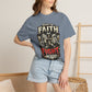 Faith But Fight On Sight T‑Shirt — Christian Warrior Graphic Tee