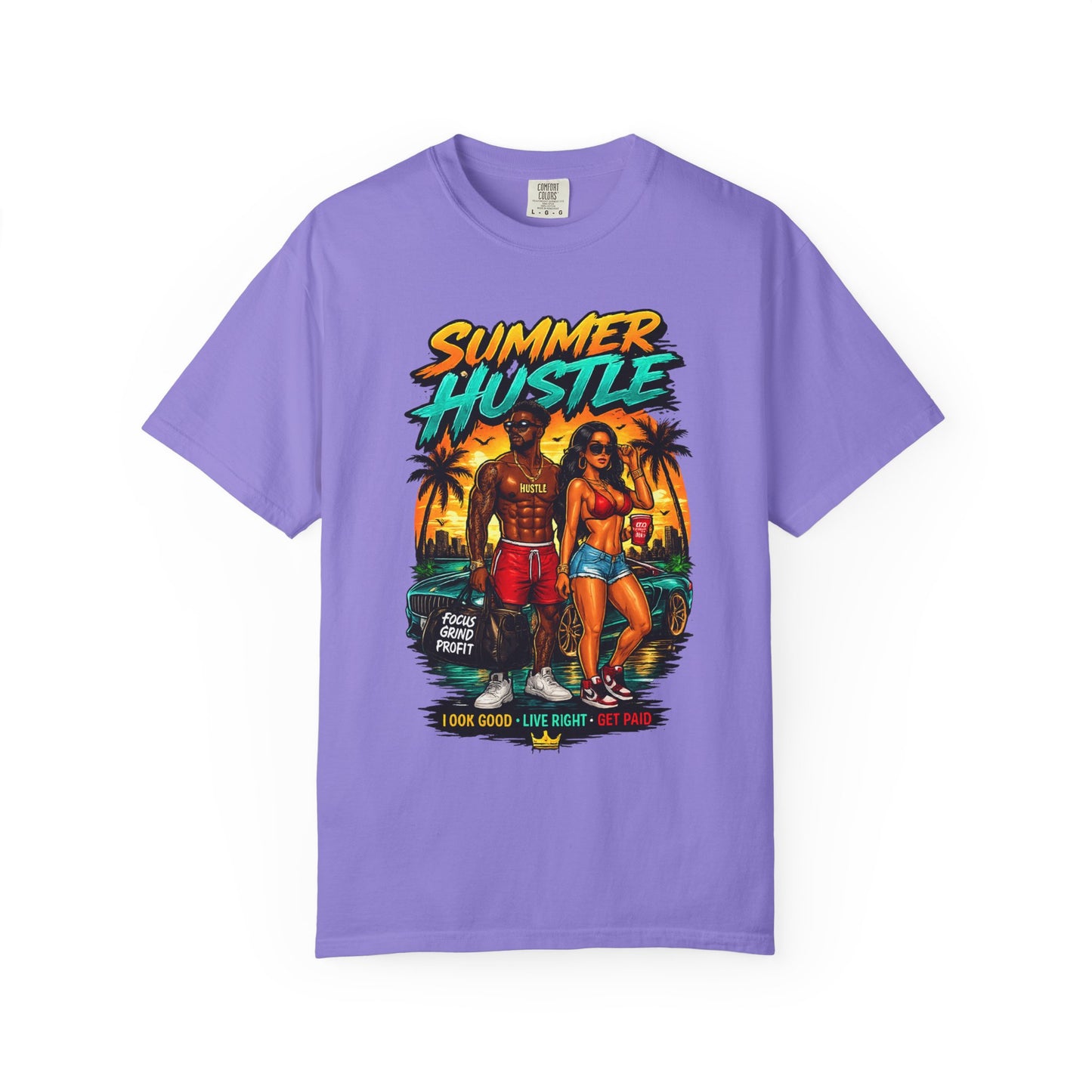 Summer Hustle Graphic T-Shirt — "Legal Money Only" Retro Beach Streetwear