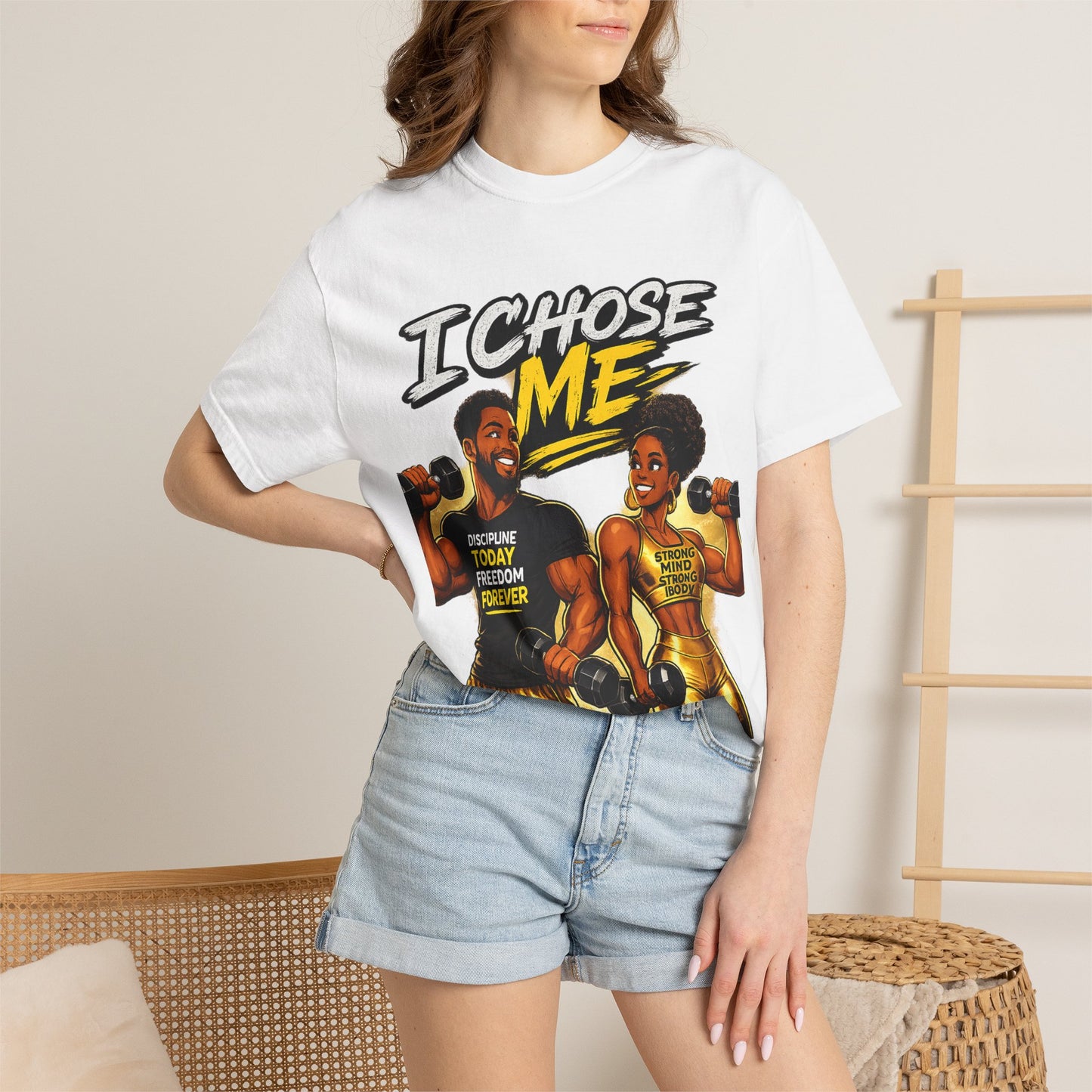 I Chose Me T-Shirt — Self-Love Fitness Graphic Tee