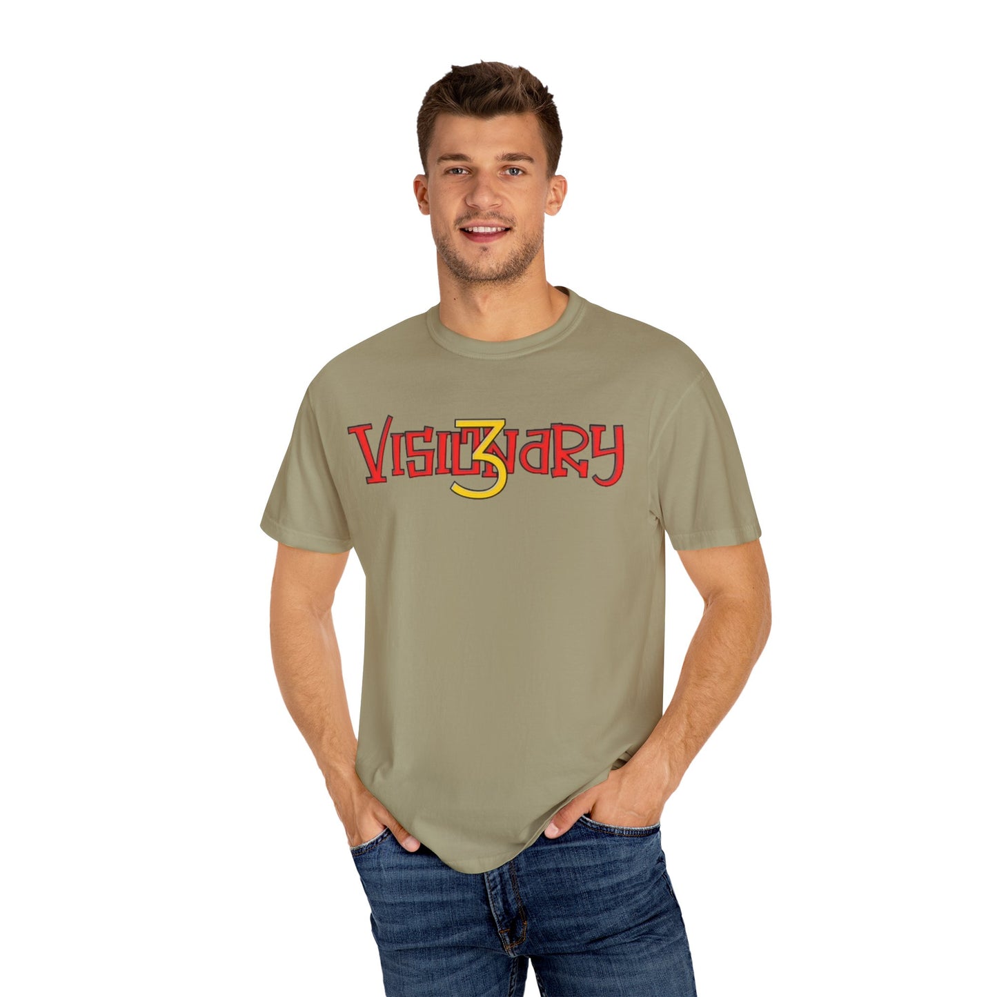 Visionary Unisex Garment-Dyed T-Shirt – Creative Graphic Tee for Everyday Inspiration