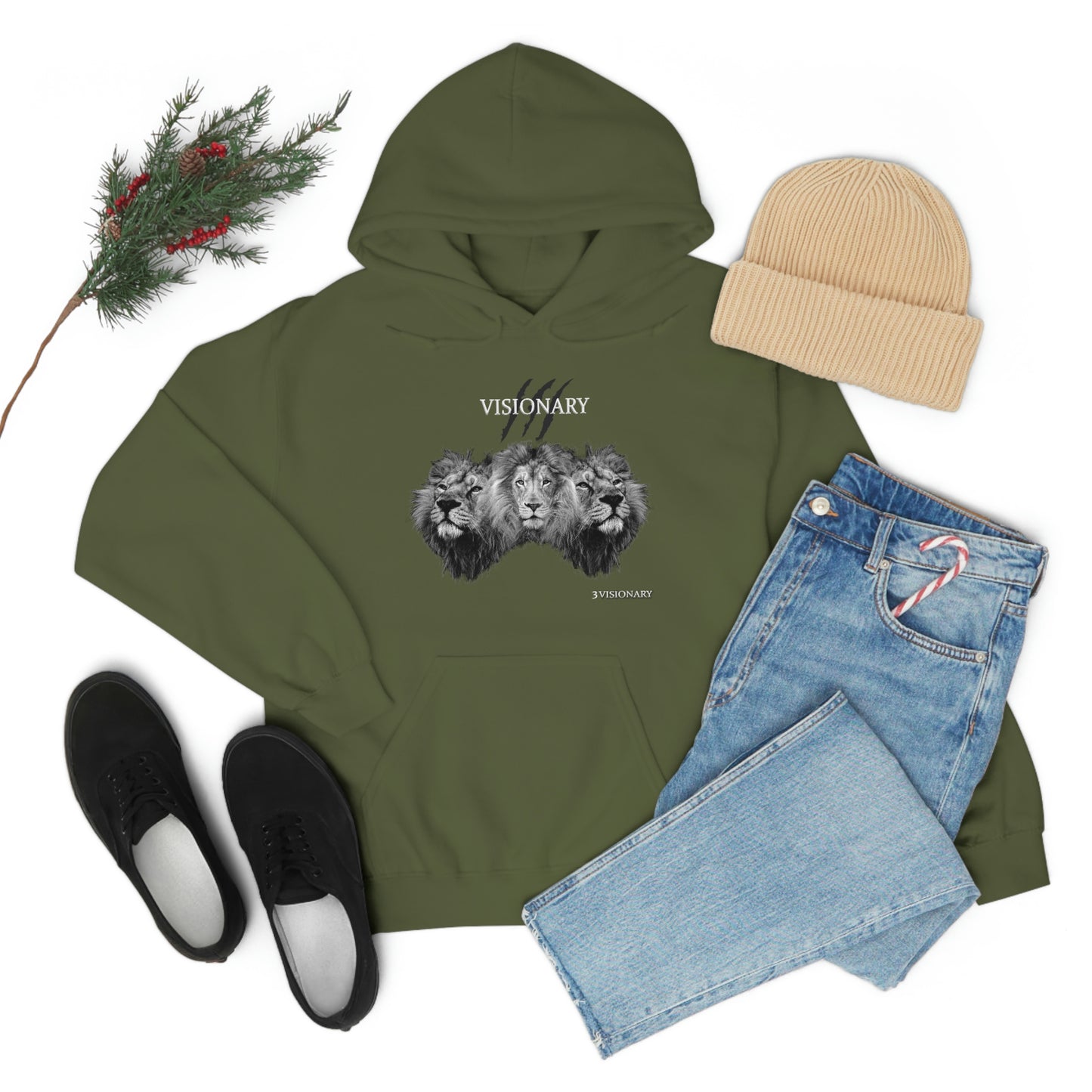 3Visionary Lion Hoodie