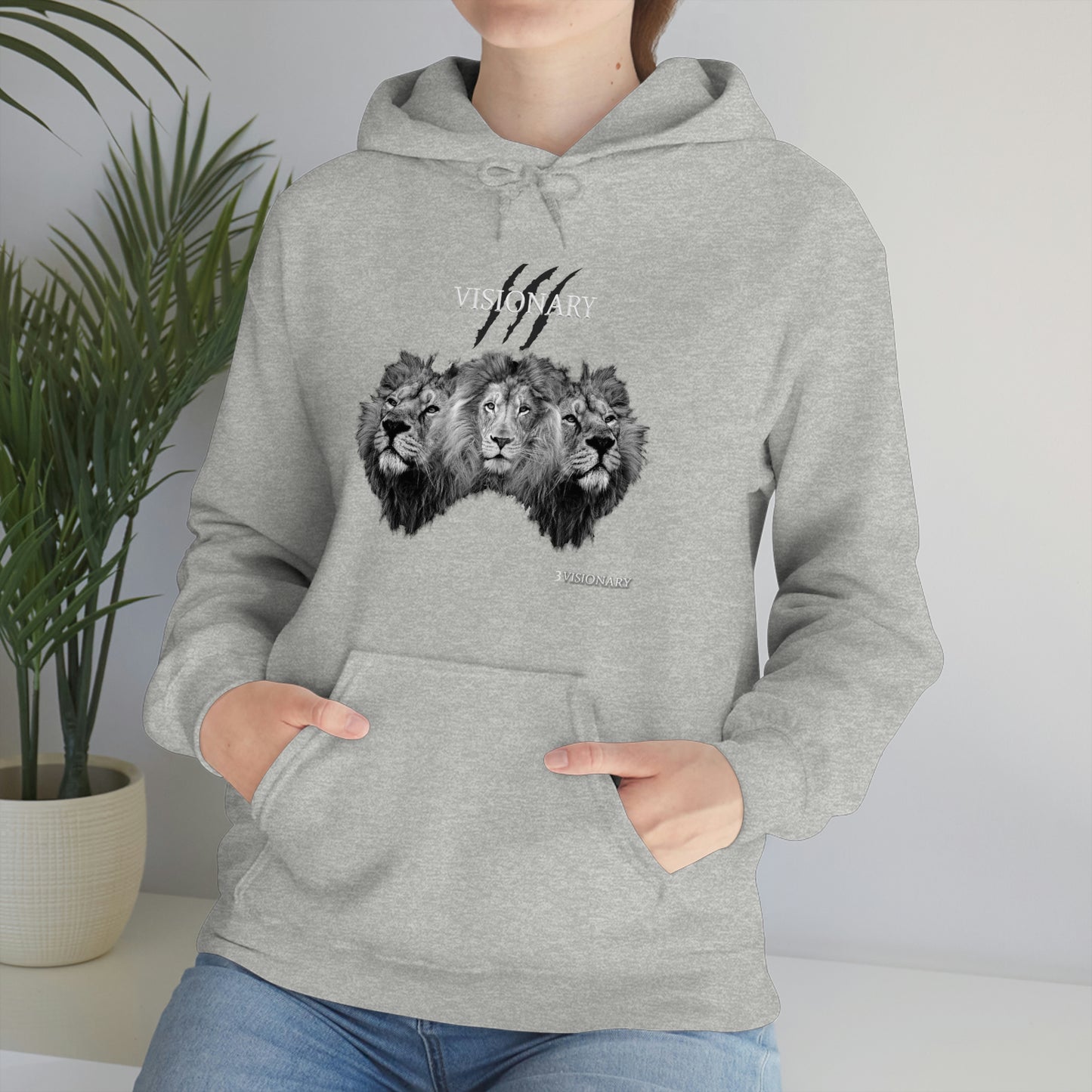 3Visionary Lion Hoodie