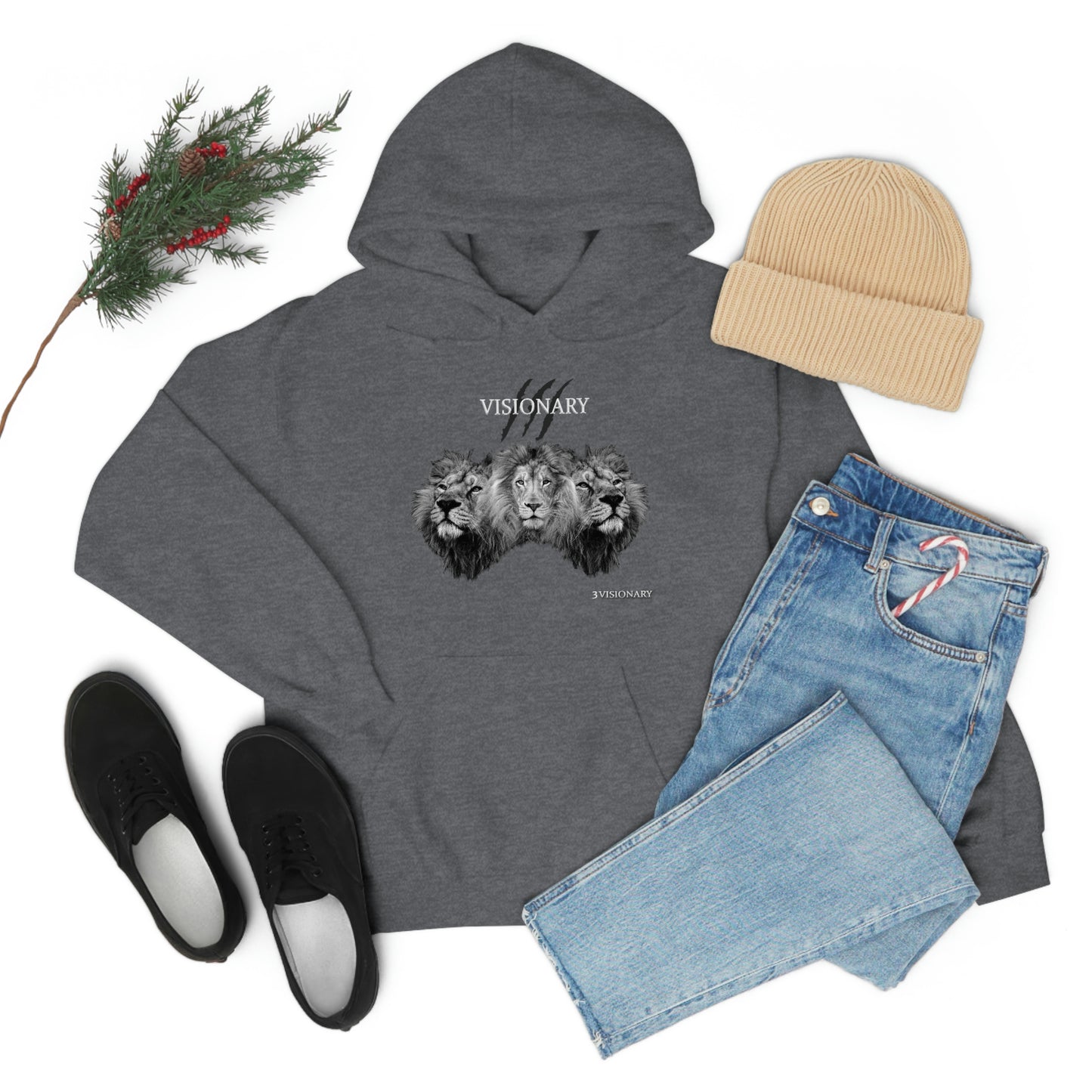 3Visionary Lion Hoodie