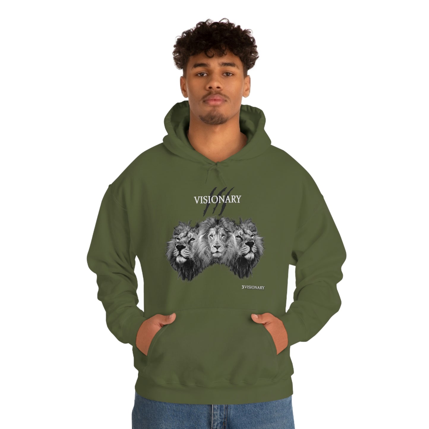 3Visionary Lion Hoodie