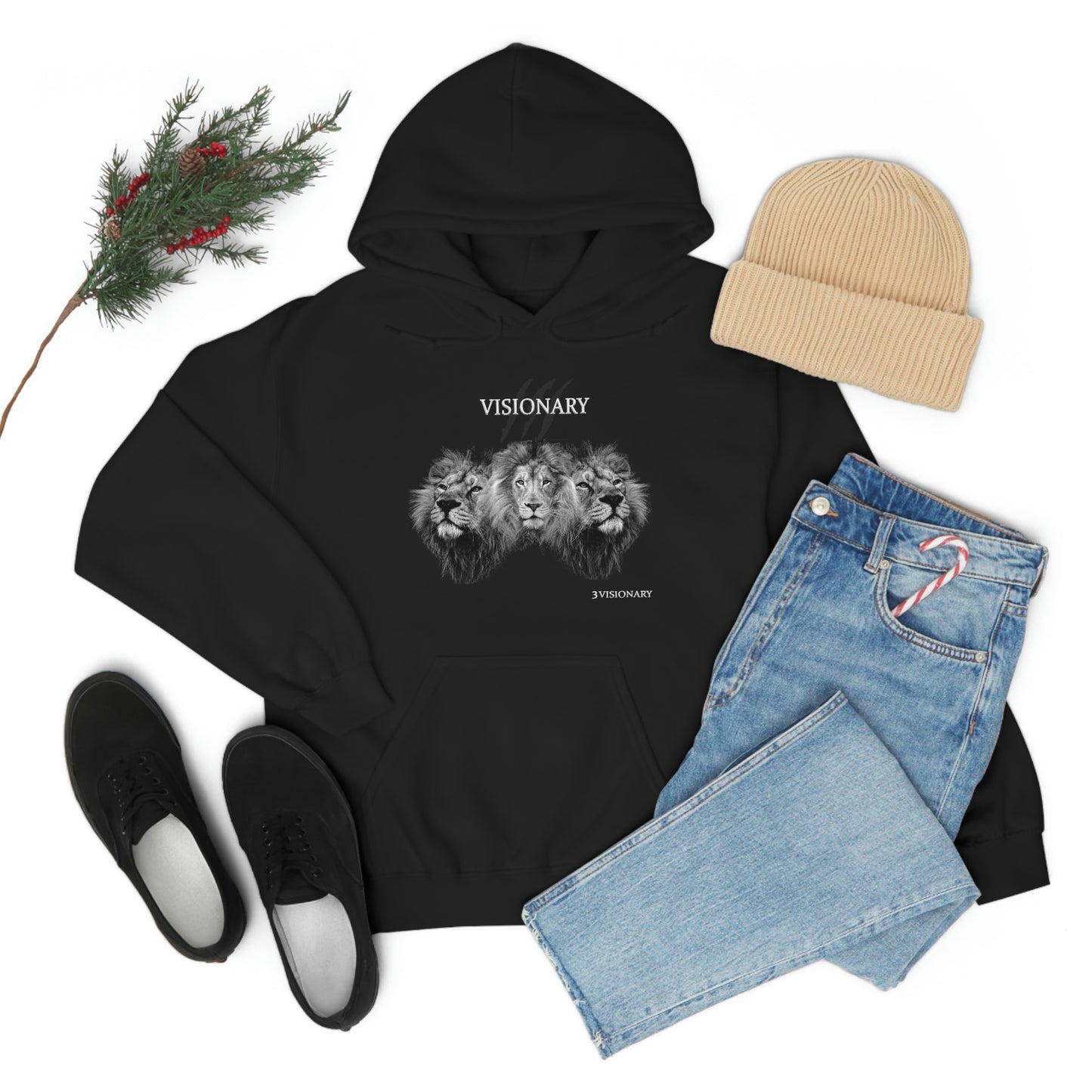 3Visionary Lion Hoodie