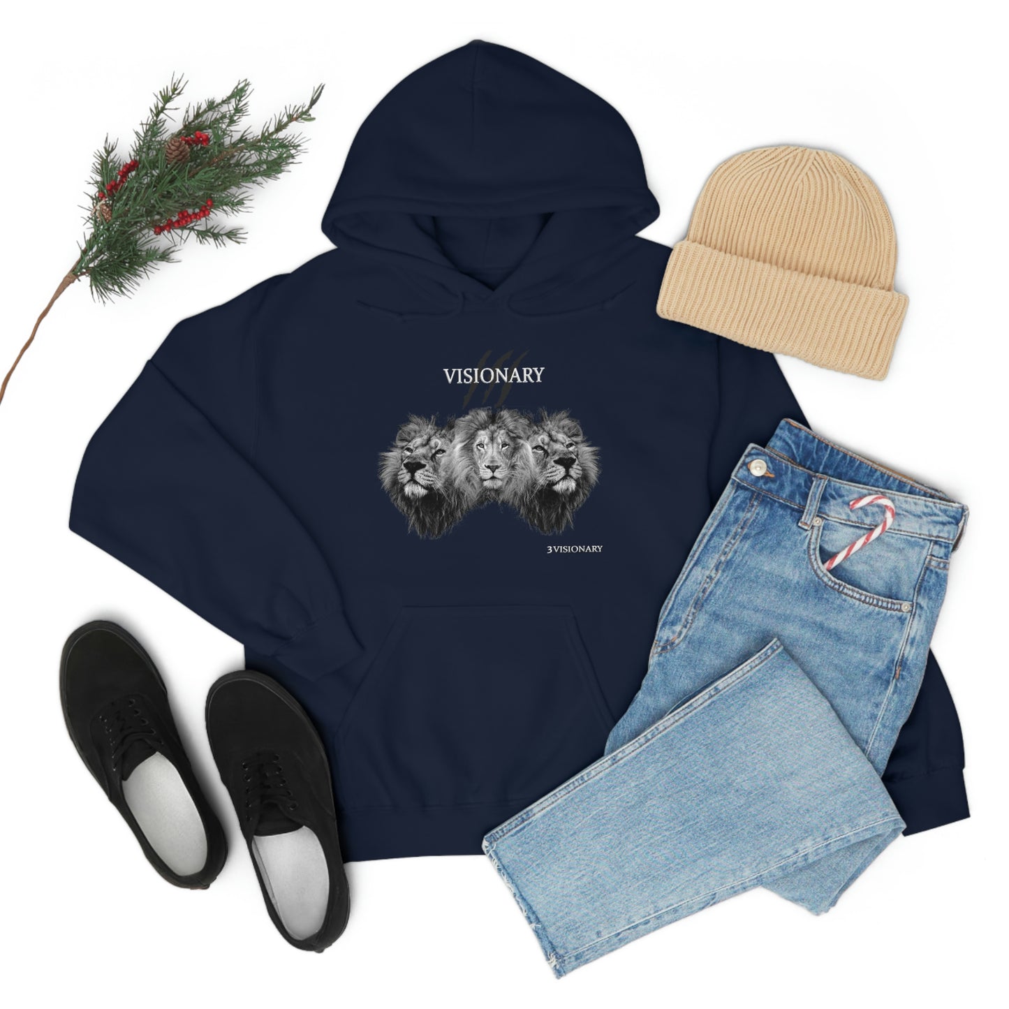 3Visionary Lion Hoodie